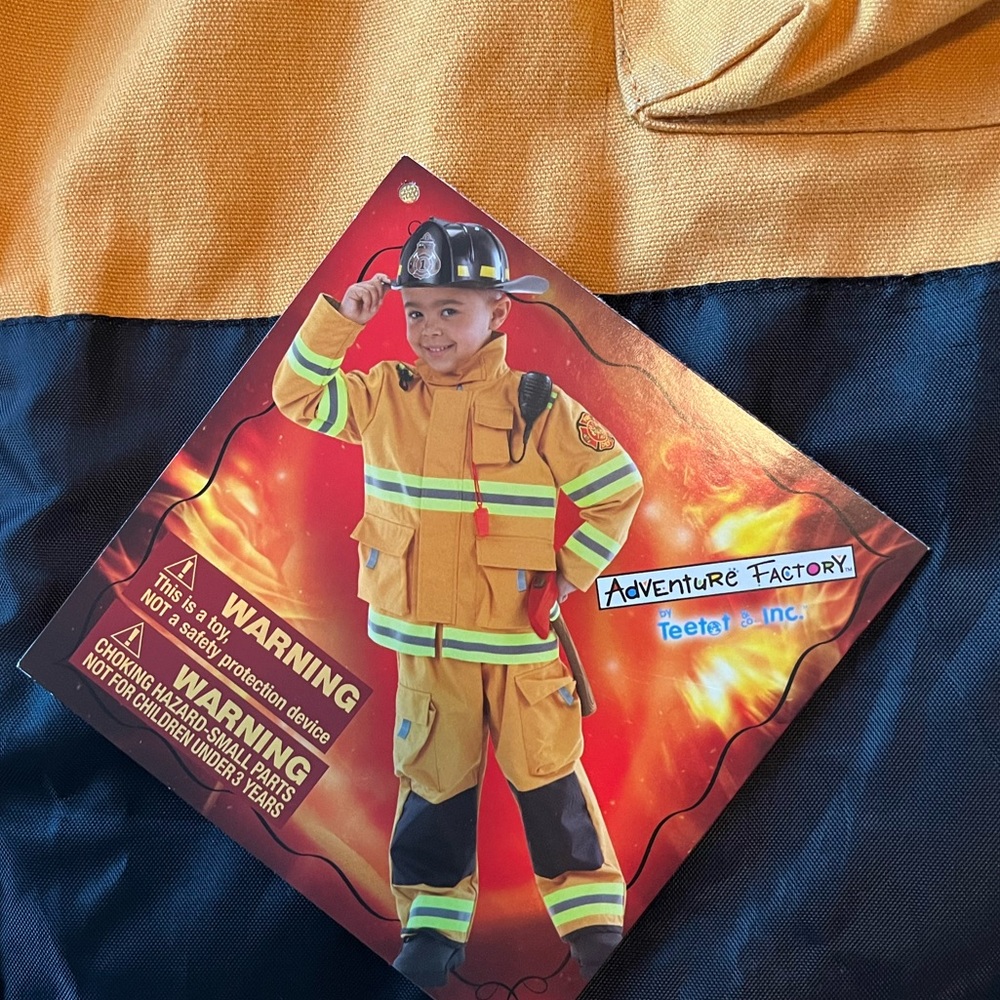 Kids Medium Fire Fighter costume